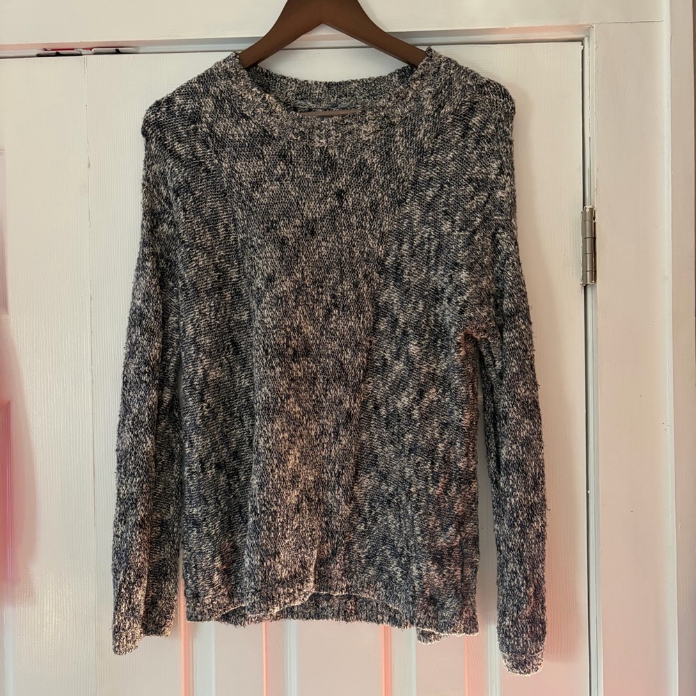 Vince Marled Black and Gray Sweater Size Small EUC - Picture 2 of 6